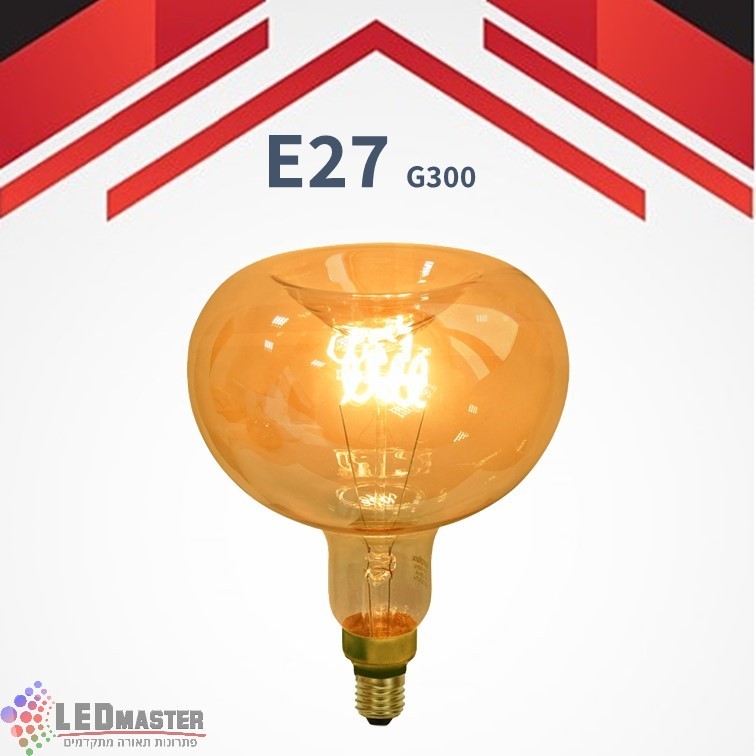 נורת לד ג'מבו 300mm 2200K / SPIRAL FILAMENT / E27 / 130Lm נורת לד ג'מבו 300mm 2200K / SPIRAL FILAMENT / E27 / 130Lm