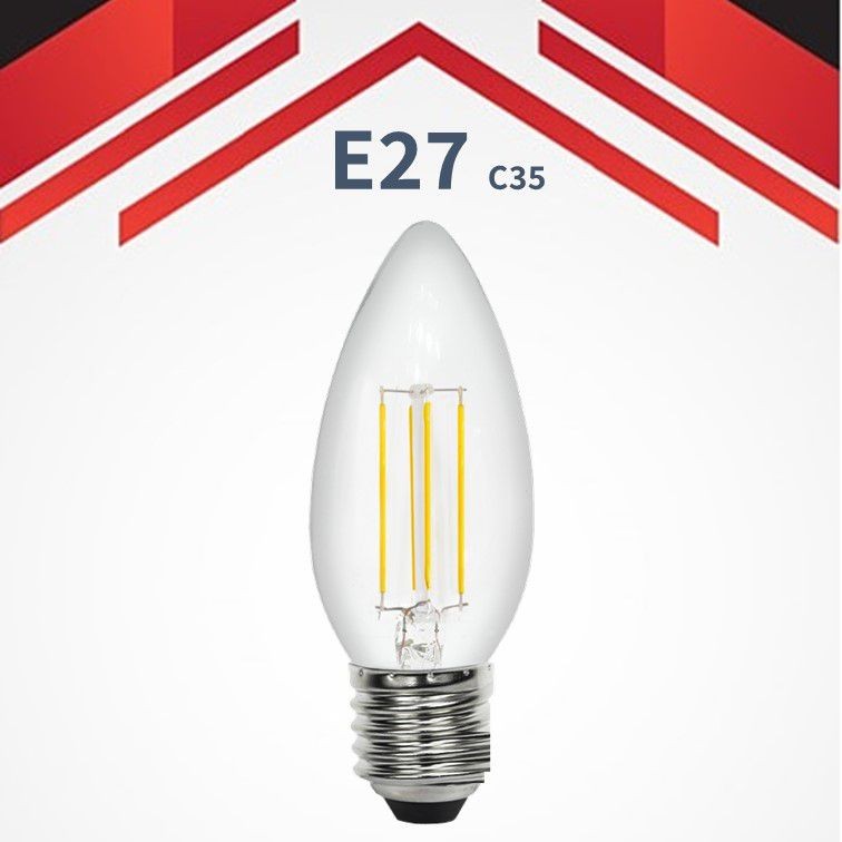 נורת לד נר דמוי להט 5W E27 2700K ניתן לעמעום נורת לד נר דמוי להט 5W E27 2700K ניתן לעמעום