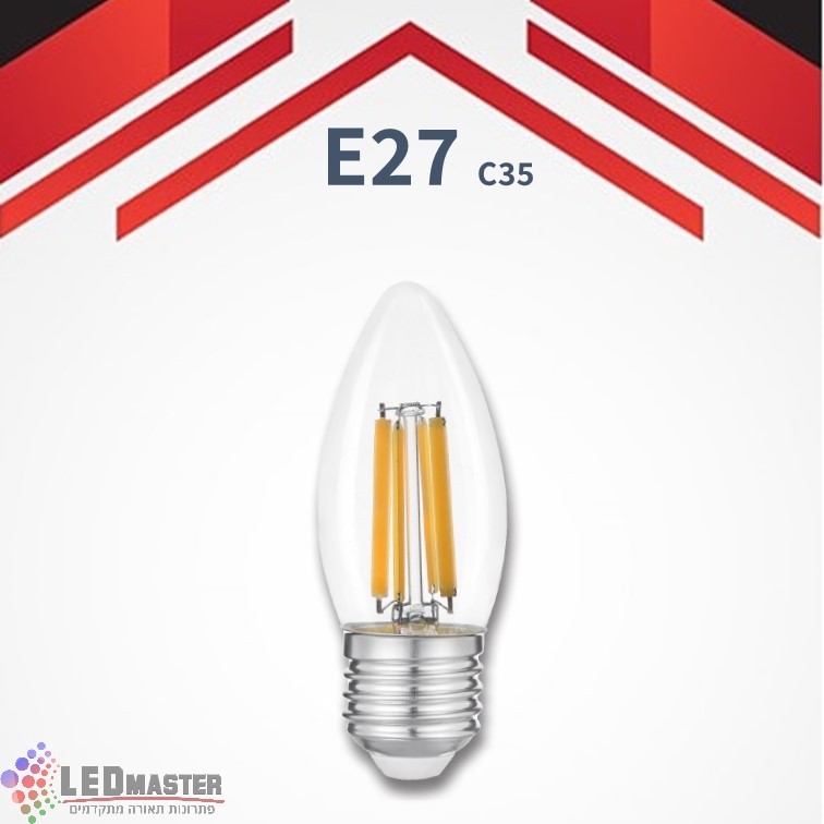 נורת לד נר דמוי להט 5W E27 2700K לא ניתן לעמעום נורת לד נר דמוי להט 5W E27 2700K לא ניתן לעמעום