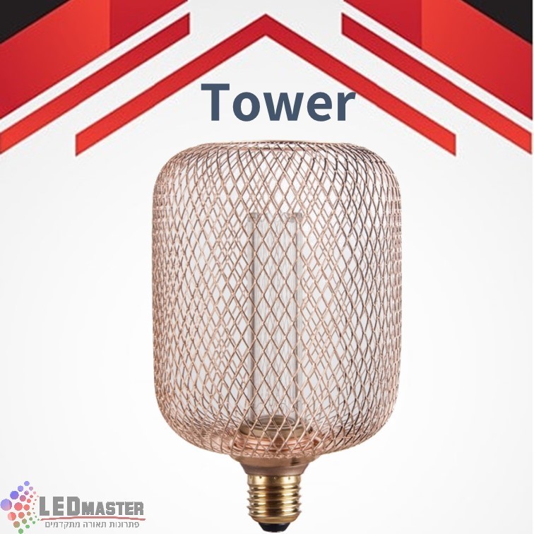 נורת לד 3.5W רשת מגדל ורוד מוזהב 1800K נורת לד 3.5W רשת מגדל ורוד מוזהב 1800K