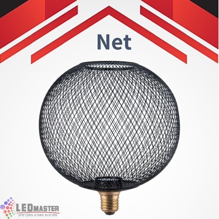נורת לד 3.5W רשת עגול שחור 3000K נורת לד 3.5W רשת עגול שחור 3000K