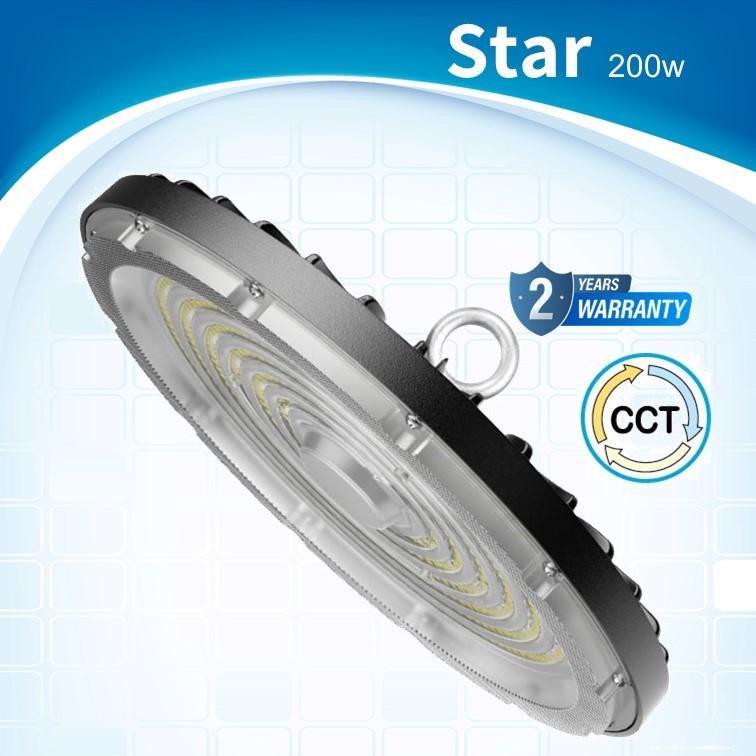 גוף תאורה פעמון הצפה CCT 200W דגם STAR גוף תאורה פעמון הצפה CCT 200W דגם STAR