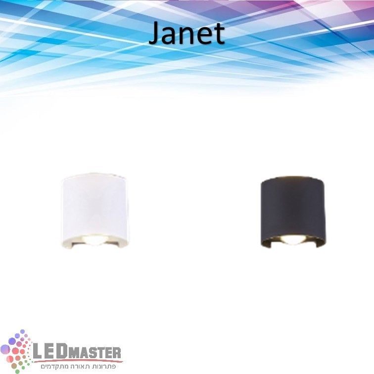 גוף תאורה צמוד קיר מוגן מים 6W מסדרת ג'נט גוף תאורה צמוד קיר מוגן מים 6W מסדרת ג'נט