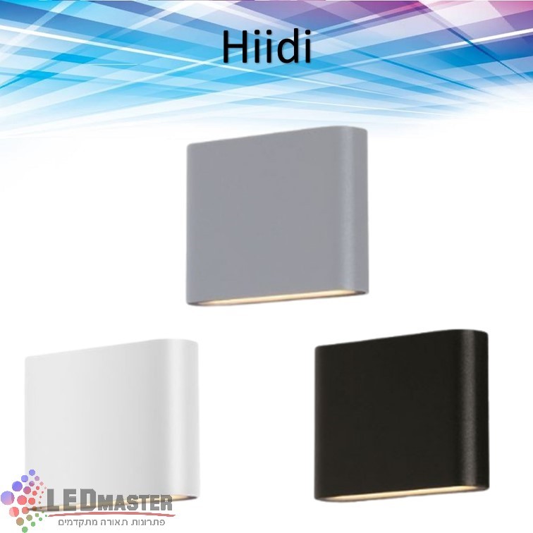גוף תאורה צמוד קיר מוגן מים 7.2W דגם היידי גוף תאורה צמוד קיר מוגן מים 7.2W דגם היידי