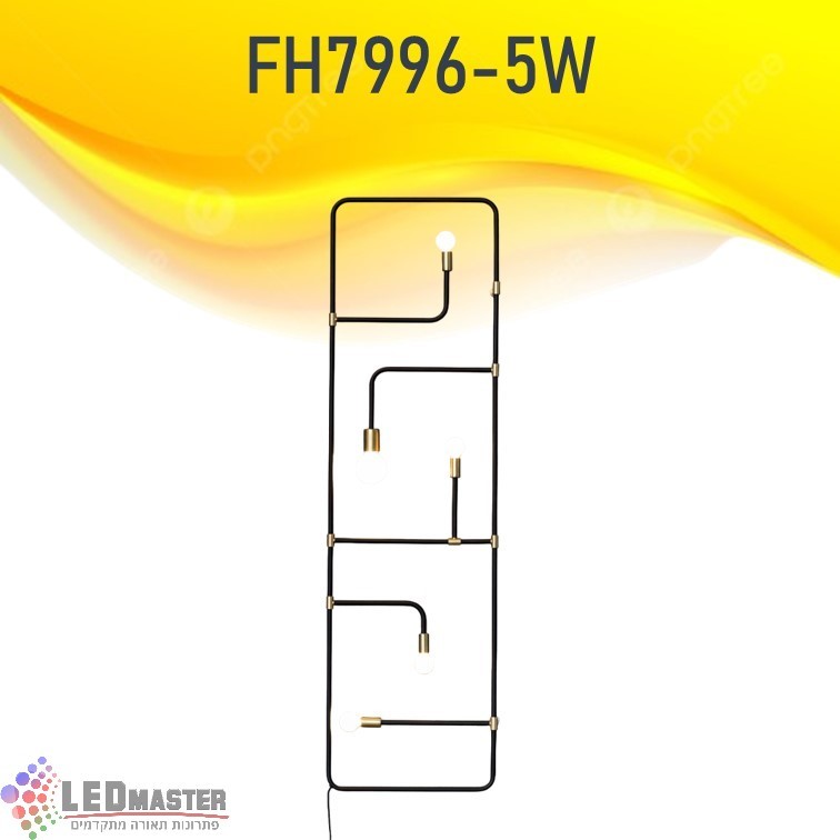 גוף תאורה צמוד קיר מנורת קיר E27+E14 עמוד סטיילינג שחור+זהב גוף תאורה צמוד קיר מנורת קיר E27+E14 עמוד סטיילינג שחור+זהב