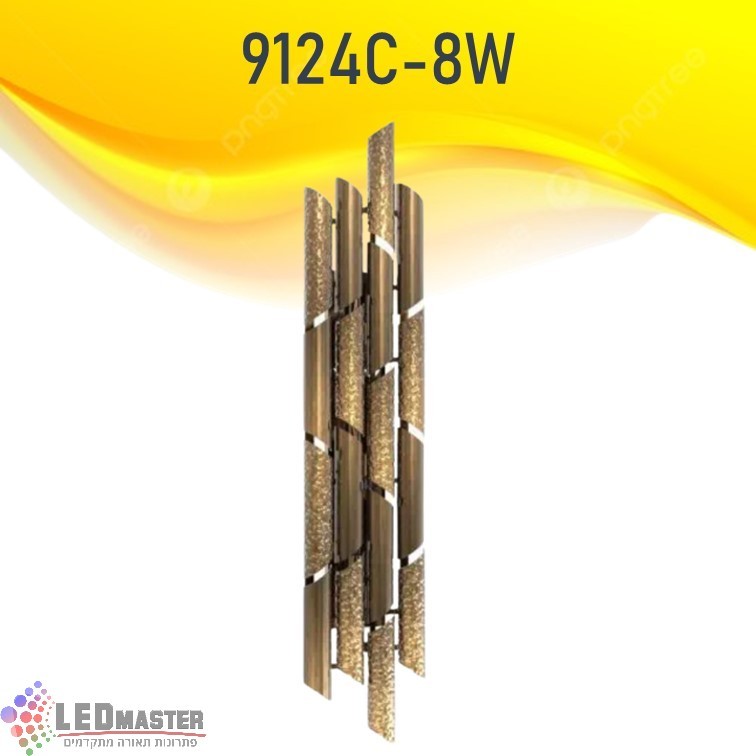 גוף תאורה צמוד קיר מנורת קיר 8W ארט זהב מודרני גוף תאורה צמוד קיר מנורת קיר 8W ארט זהב מודרני