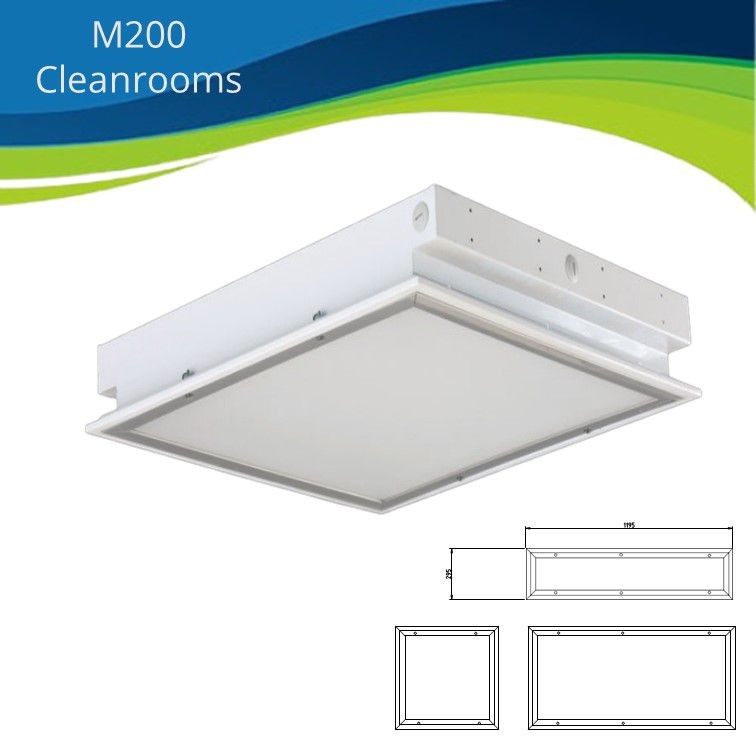 גוף תאורה לחדרים נקיים M200 CLEANROOMS LIGHTING FIXTURE גוף תאורה לחדרים נקיים M200 CLEANROOMS LIGHTING FIXTURE