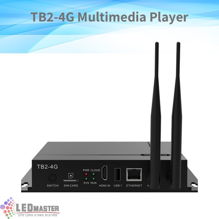 בקר תאורת לד ונגן מולטימדיה TB2-4G בקר תאורת לד ונגן מולטימדיה TB2-4G