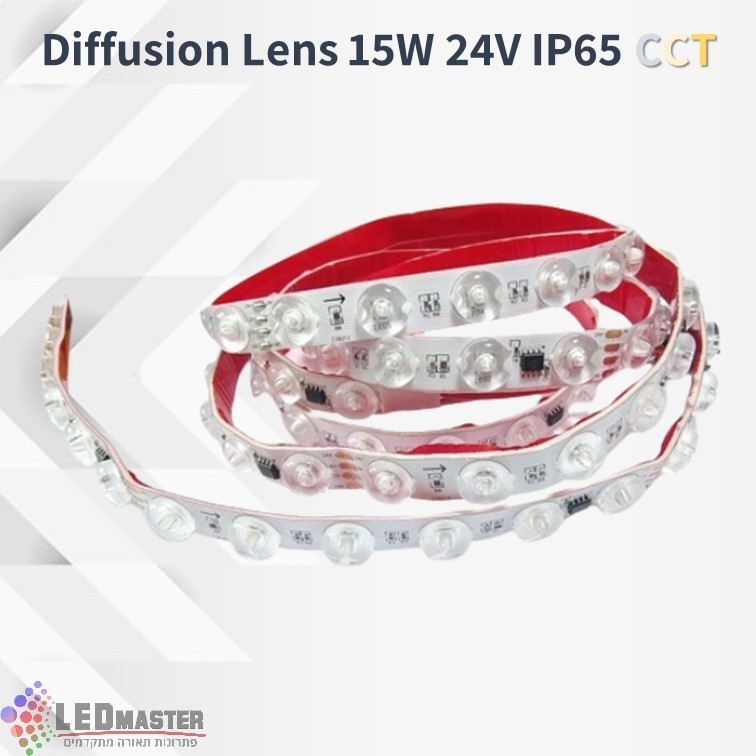 סרט לד CCT IP65 15W עם עדשת פיזור °20 סרט לד CCT IP65 15W עם עדשת פיזור °20
