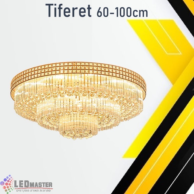 גוף תאורה תלוי נברשת קריסטל 40-100cm תפארת גוף תאורה תלוי נברשת קריסטל 40-100cm תפארת