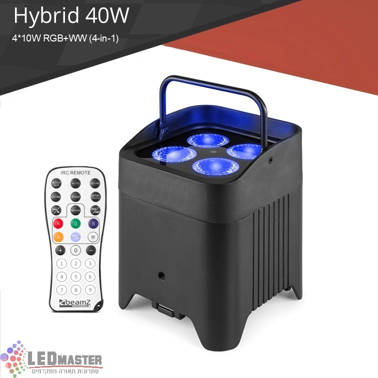 פנס לד אלחוטי נטען עם סוללה נטענת 4*10W פנס לד אלחוטי נטען עם סוללה נטענת 4*10W