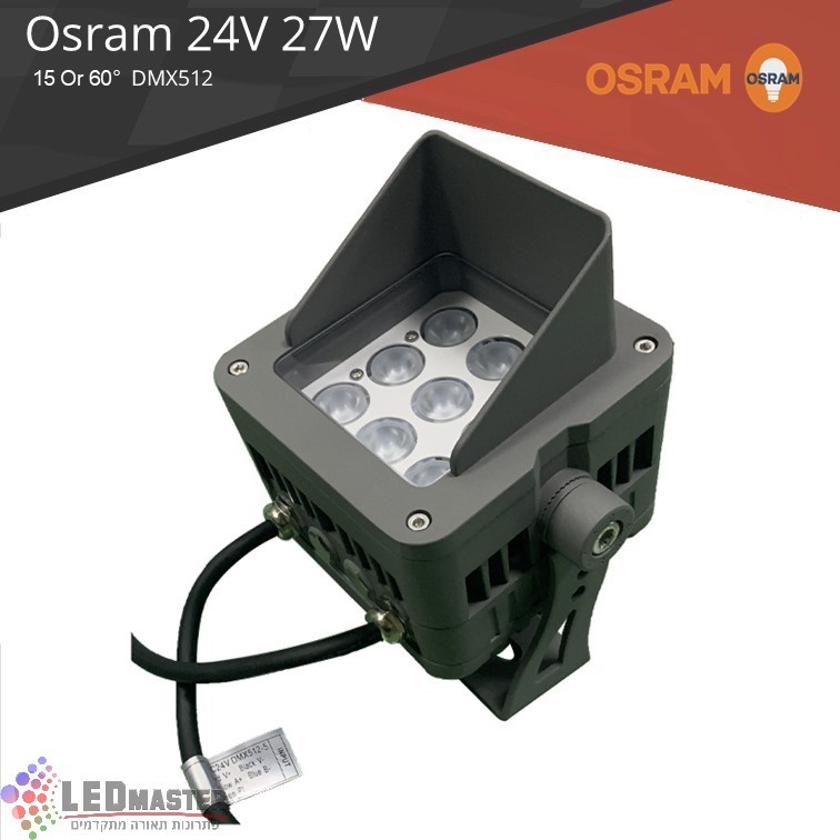 גוף תאורה שטיפה קטן מוגן מים 27W DMX512 גוף תאורה שטיפה קטן מוגן מים 27W DMX512