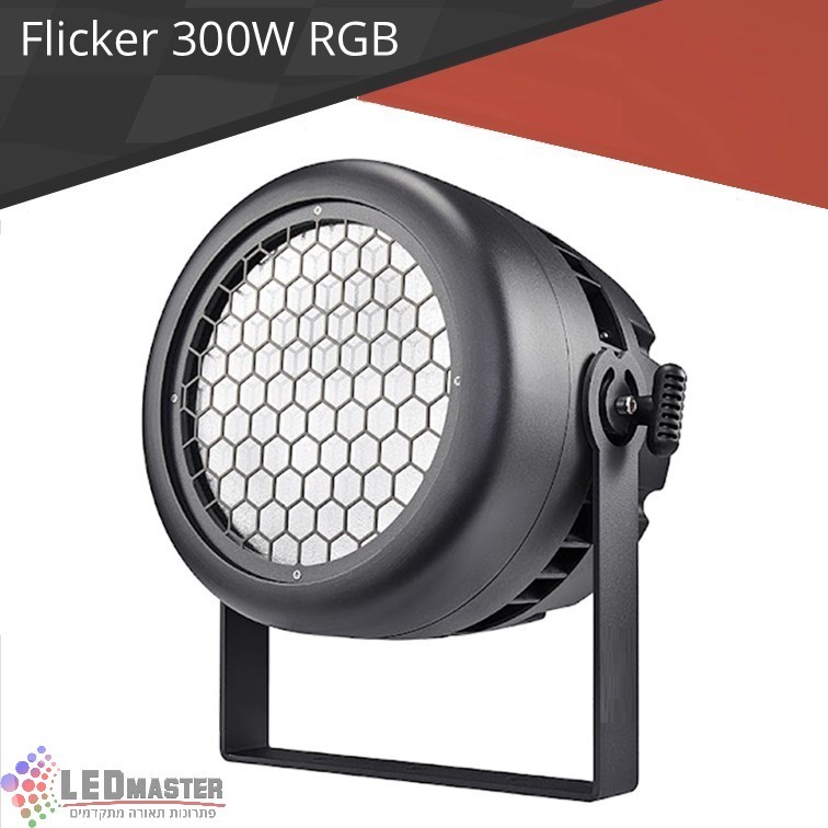 גוף תאורה פליקר לד מדגם STRIKE בעוצמה של 300W לד RGBW מוגן מים בצבע שחור גוף תאורה פליקר לד מדגם STRIKE בעוצמה של 300W לד RGBW מוגן מים בצבע שחור