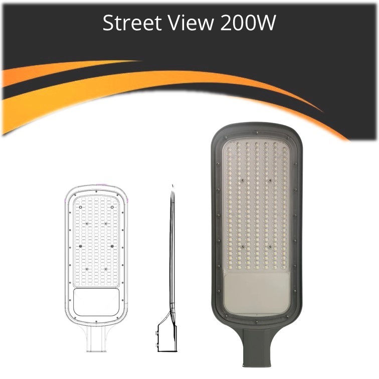 פנס תאורת רחוב 200W Street view פנס תאורת רחוב 200W Street view