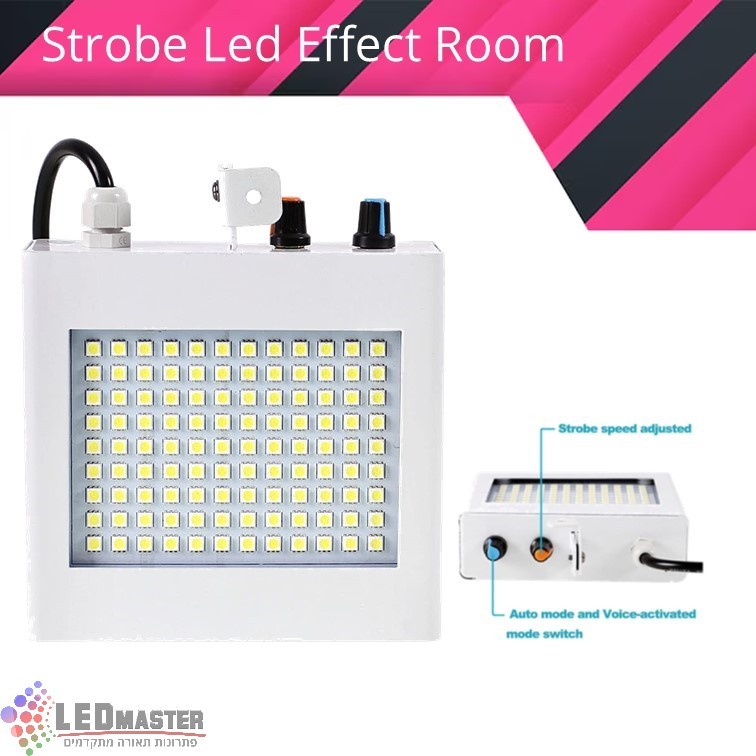 פנס תאורה אפקט פליקר לד חדר Strobe Effect Led Room פנס תאורה אפקט פליקר לד חדר Strobe Effect Led Room
