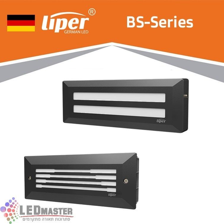 גוף תאורה לחומה 8W עה"ט צמוד CCT שחור/לבן Liper Sitara גוף תאורה לחומה 8W עה"ט צמוד CCT שחור/לבן Liper Sitara