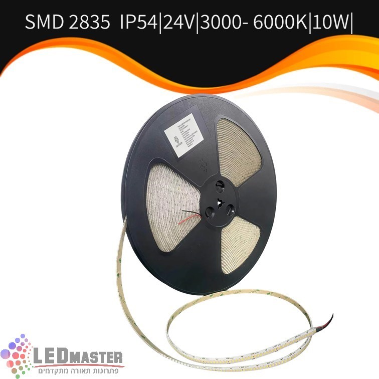 סרט לד 24V 3000-6000K 10W IP54 מוגן מים סרט לד 24V 3000-6000K 10W IP54 מוגן מים