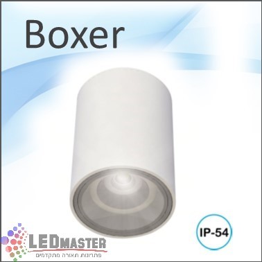 גוף תאורה צמוד תקרה 20W צילינדר מוגן מים דגם בוקסר גוף תאורה צמוד תקרה 20W צילינדר מוגן מים דגם בוקסר