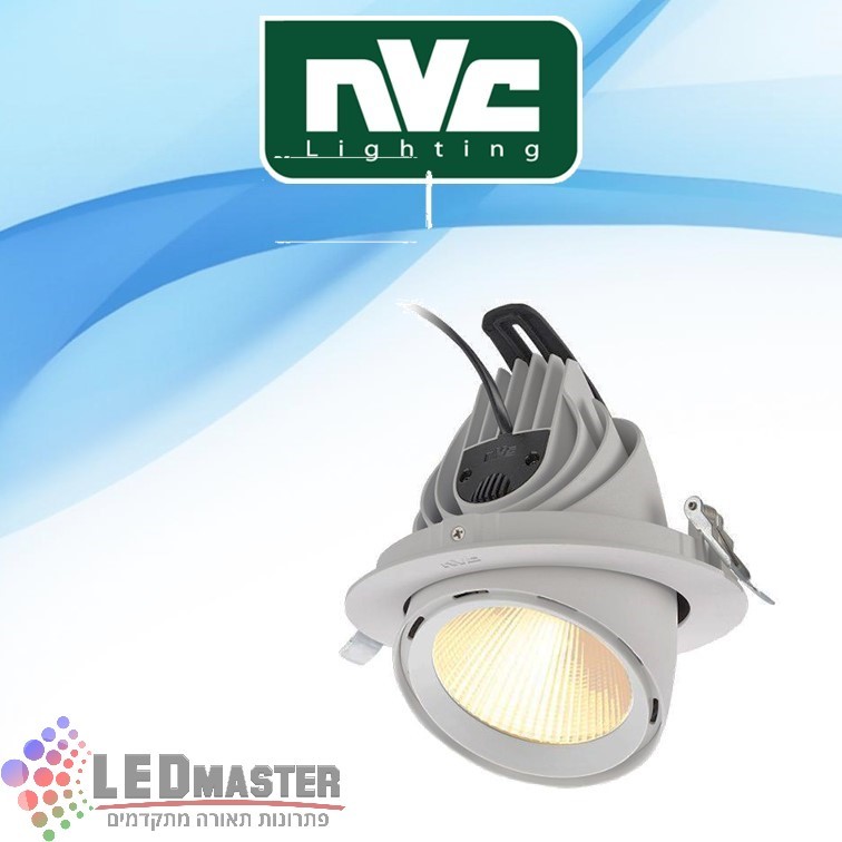 גוף תאורה שקוע תקרה 30W NVC עין זיקית 60° גוף תאורה שקוע תקרה 30W NVC עין זיקית 60°