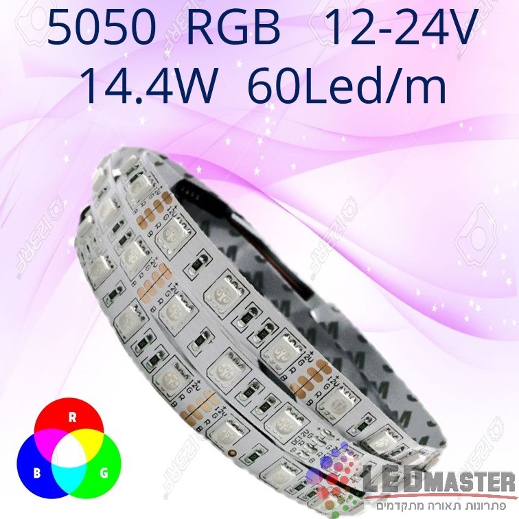 ��� �� ���� 5050 RGB  14.4W 12-24V 60Led/m