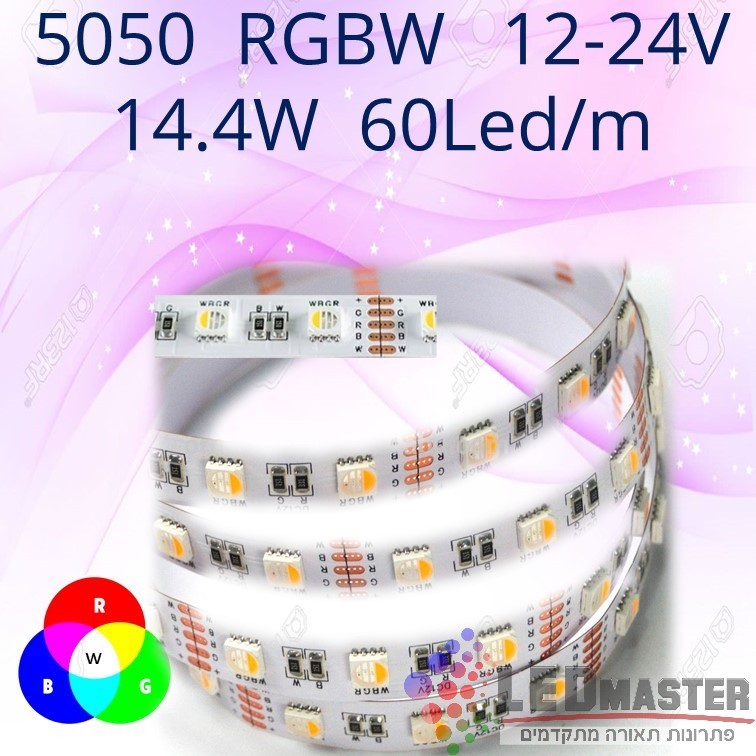 ��� �� ���� 5050 RGBW  14.4W 12-24V 60Led/m