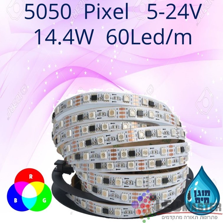 ��� �� ���� ��� 5050 Pixle RGB  14.4W 12-24V 60Led/m