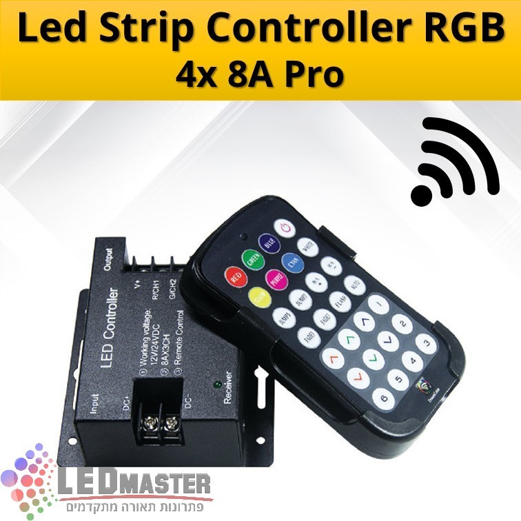 בקר לעמעום, אפקטים ושליטה על פסי לד RGB 288W PRO בקר לעמעום, אפקטים ושליטה על פסי לד RGB 288W PRO