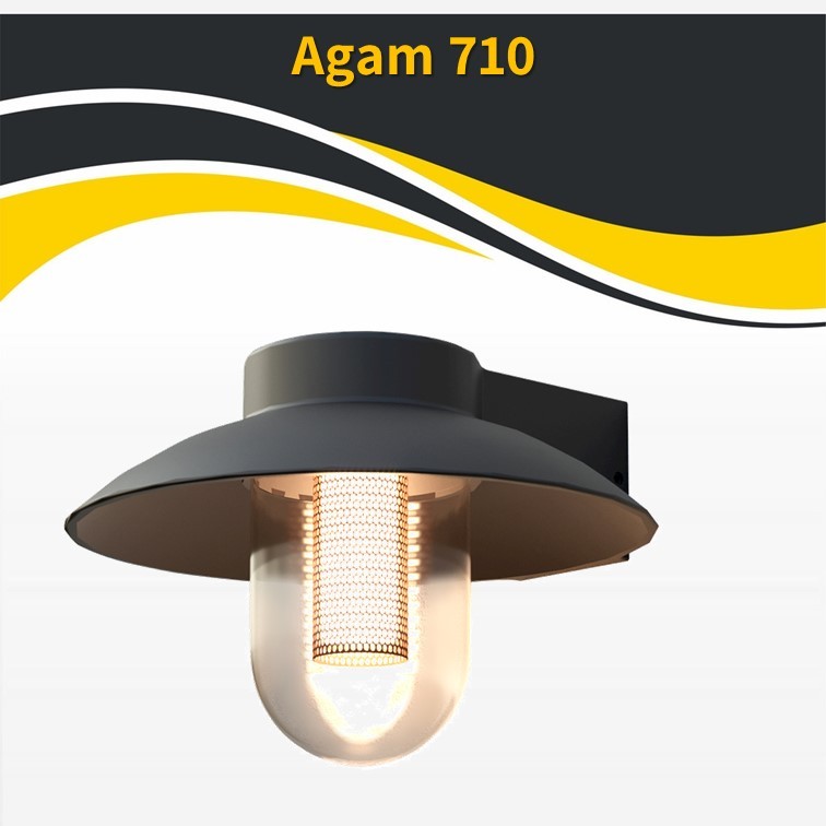 גוף תאורה אגם קיר שחור 5W גוף תאורה אגם קיר שחור 5W