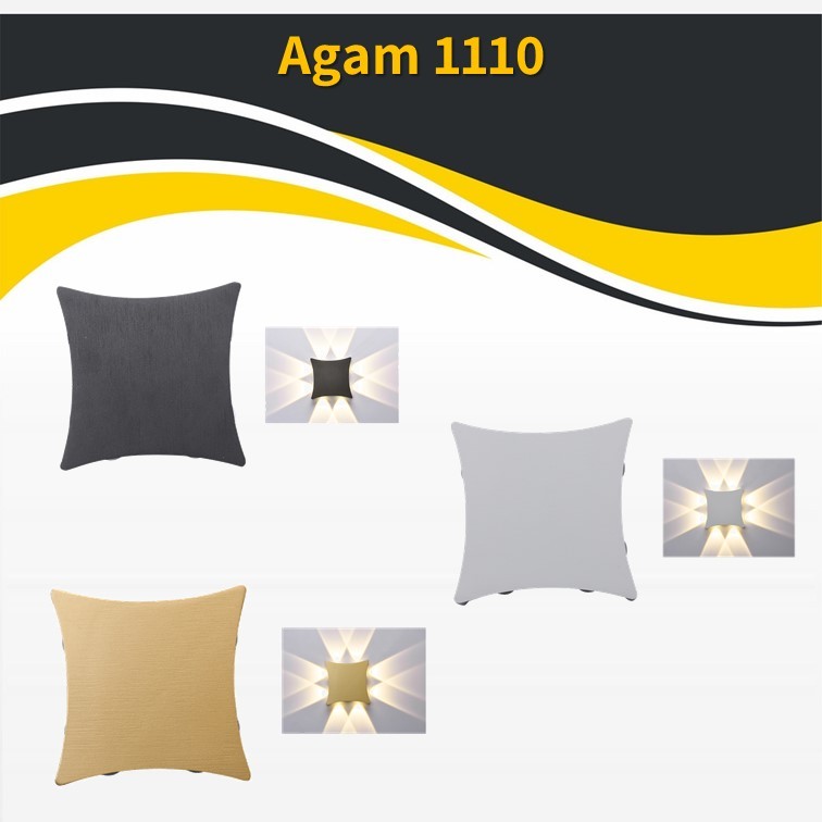 גוף תאורה אגם קיר 1110 לבן/שחור/פליז LED (25309) גוף תאורה אגם קיר 1110 לבן/שחור/פליז LED (25309)