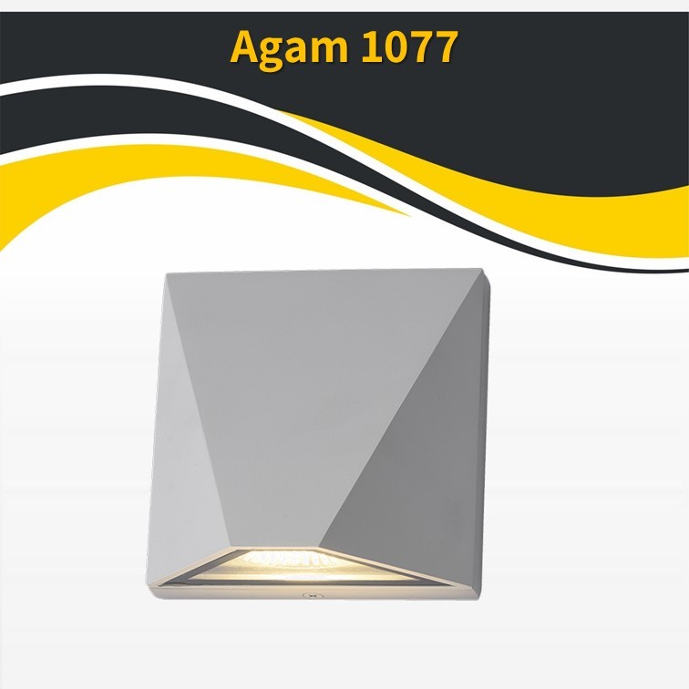 גוף תאורה אגם קיר 6W 1077 לבן LED (25306) גוף תאורה אגם קיר 6W 1077 לבן LED (25306)