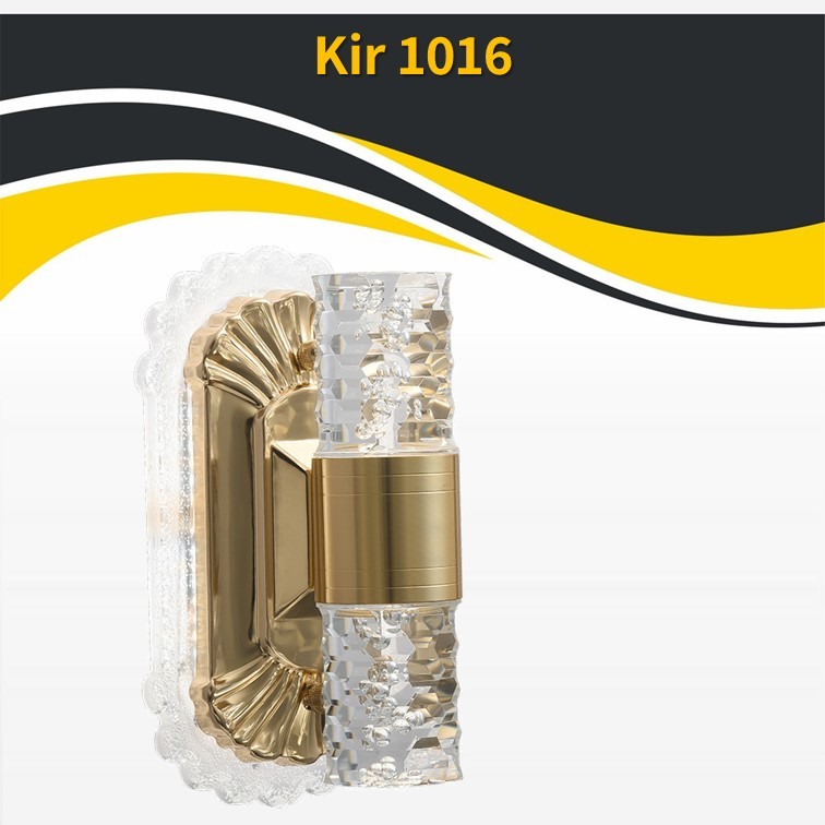 גוף תאורה מנורת קיר 12W 1016 זהב (25390) גוף תאורה מנורת קיר 12W 1016 זהב (25390)