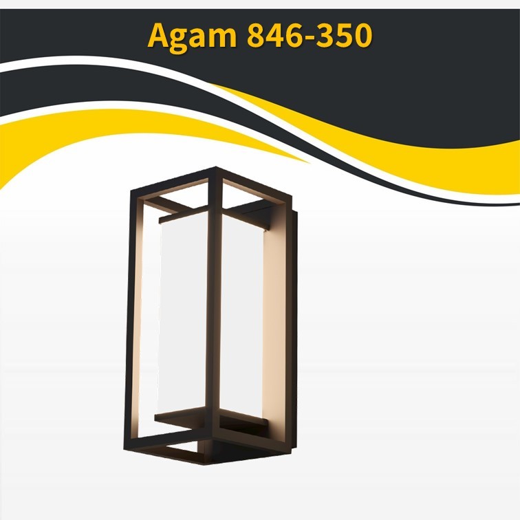 גוף תאורה אגם קיר 8W 846-350 שחור (25357) גוף תאורה אגם קיר 8W 846-350 שחור (25357)