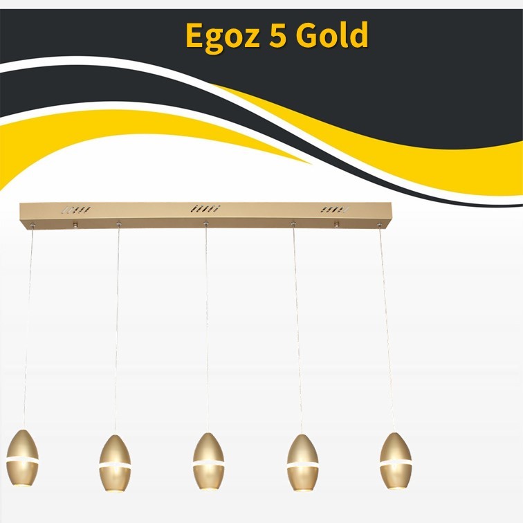 גוף תאורה תלוי אגוז *5 זהב על פס LED (25702) 6W גוף תאורה תלוי אגוז *5 זהב על פס LED (25702) 6W