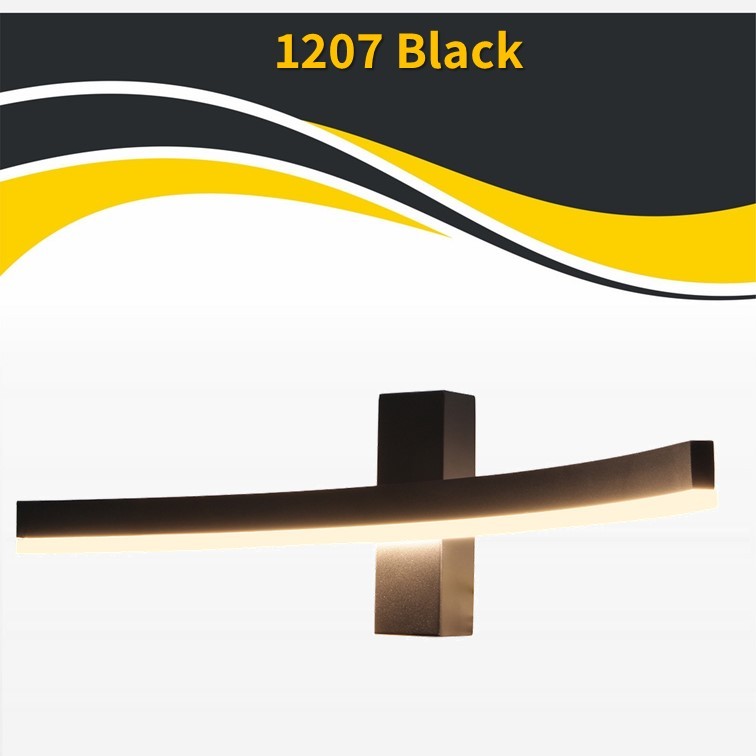 גוף תאורה מנורת קיר 1207 שחור (25704) 10W גוף תאורה מנורת קיר 1207 שחור (25704) 10W