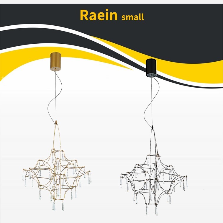 גוף תאורה ריין קריסטל זהב LED קטן 13W (24956) גוף תאורה ריין קריסטל זהב LED קטן 13W (24956)