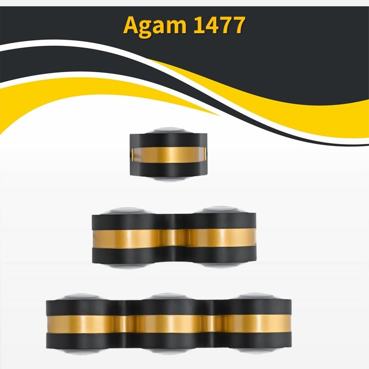 גוף תאורה אגם קיר 1477 בודד שחור + פליז LED 6W גוף תאורה אגם קיר 1477 בודד שחור + פליז LED 6W