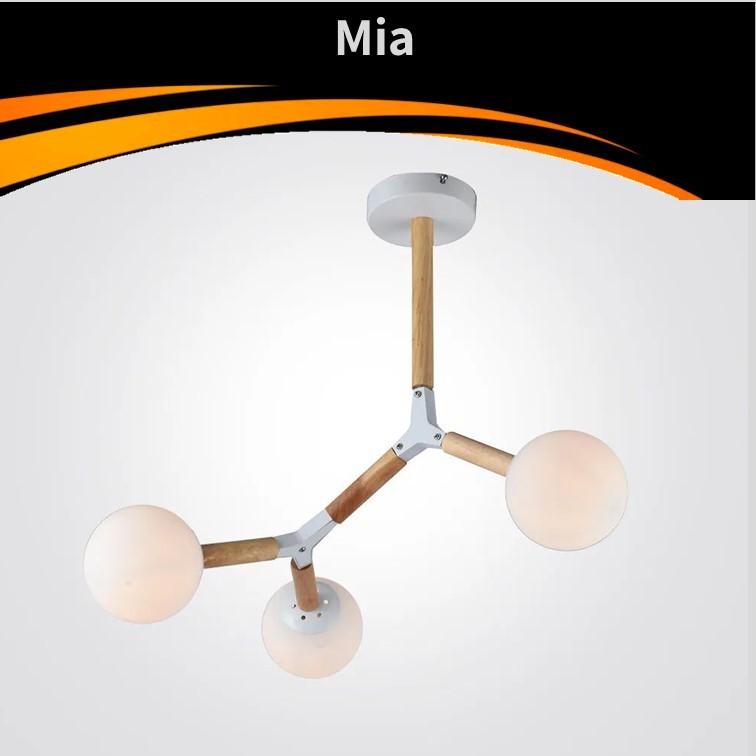גוף תאורה תליה מיה E27*40W שלוש כדורים גוף תאורה תליה מיה E27*40W שלוש כדורים