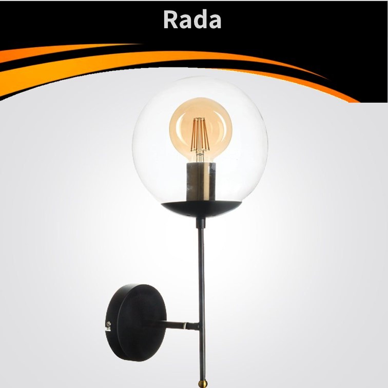 גוף תאורה צמוד קיר ראדא בודד 60W E27 גוף תאורה צמוד קיר ראדא בודד 60W E27