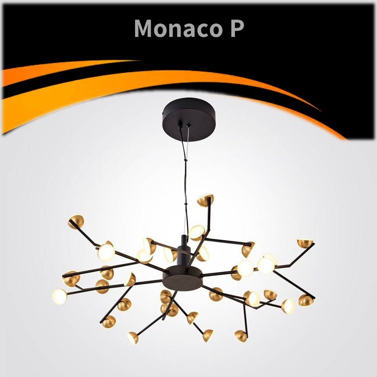 גוף תאורה תלוי מנורת תלייה 3X36W מונקו דגם P גוף תאורה תלוי מנורת תלייה 3X36W מונקו דגם P