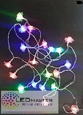 שרשרת נורות RGB בצורות שונות 3 מטר 20 נורות שרשרת נורות RGB בצורות שונות 3 מטר 20 נורות