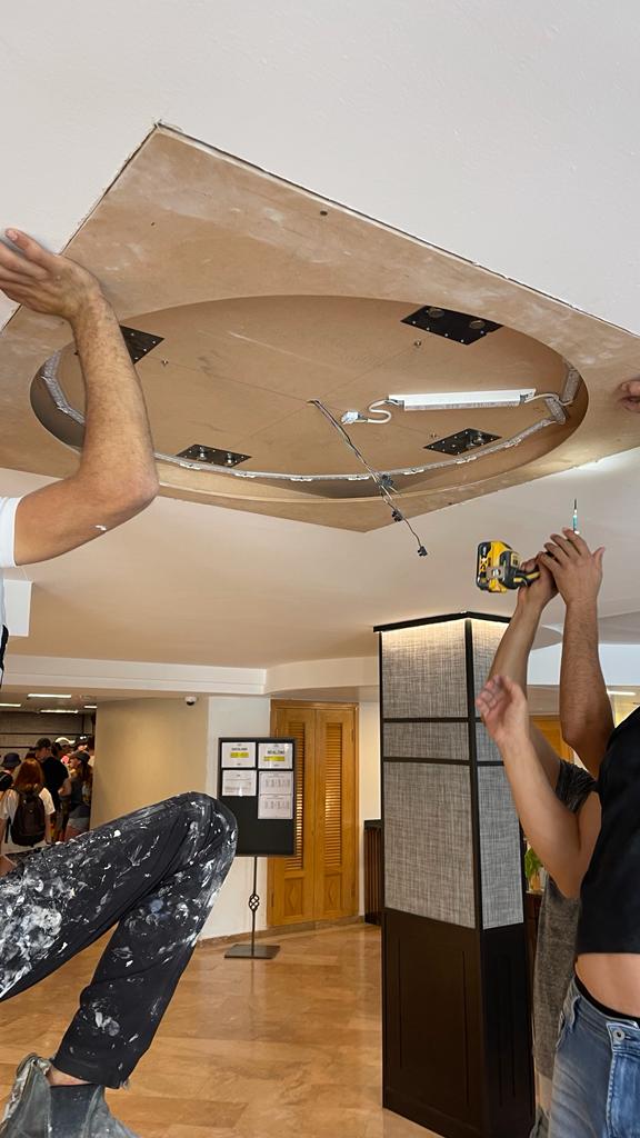 פרויקט גוף תאורה טבעת טרימלס במלון קיסר ירושלים מלון פרויקט גוף תאורה טבעת טרימלס במלון קיסר ירושלים מלון