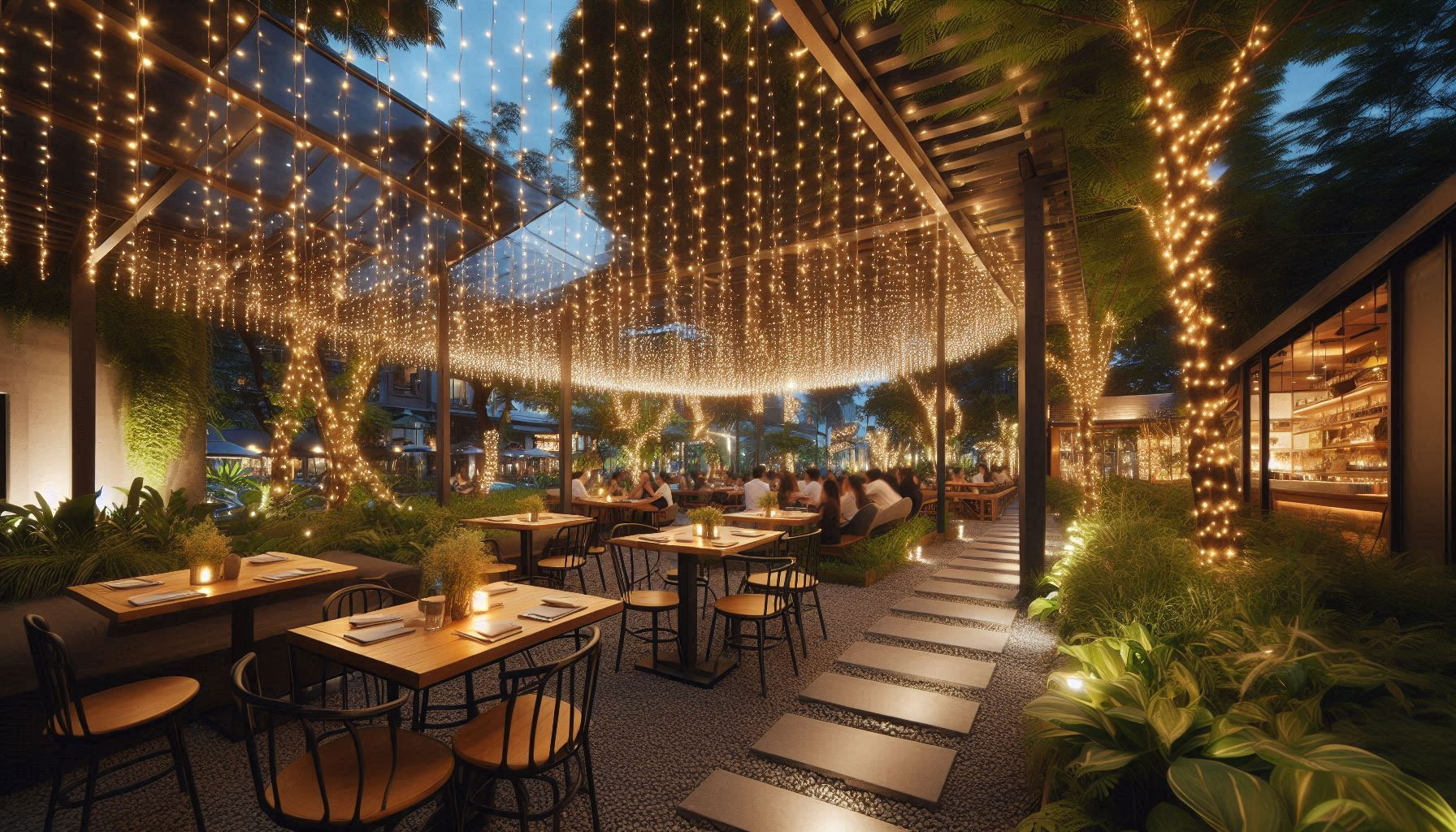 שרשראות תאורה במסעדות שרשראות תאורה במסעדות